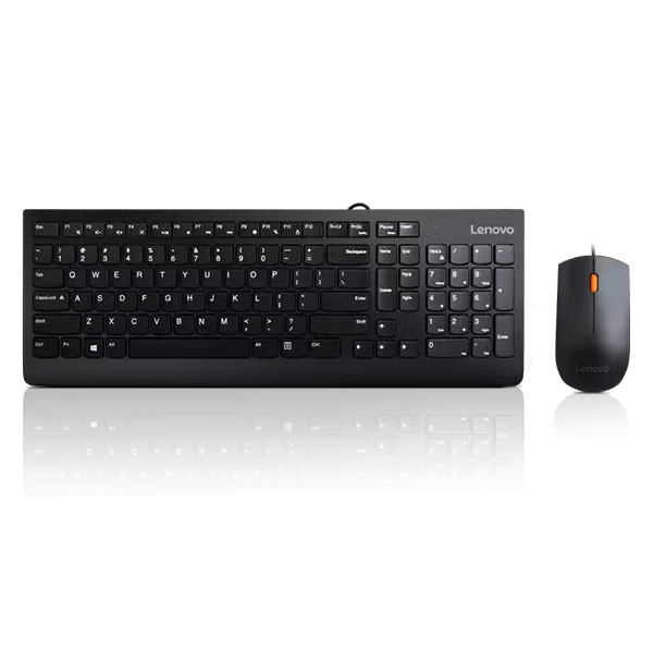 Lenovo 300 Wired Combo Keyboard and Mouse-image
